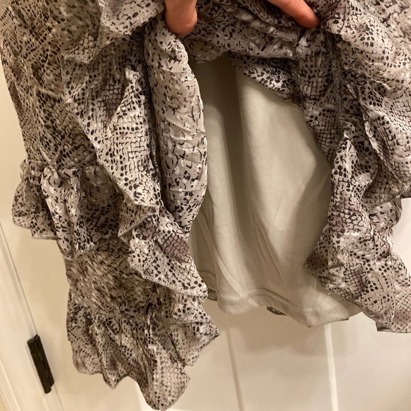 Tube Top Midi Length Snake Print Dress - Picture 6 of 8